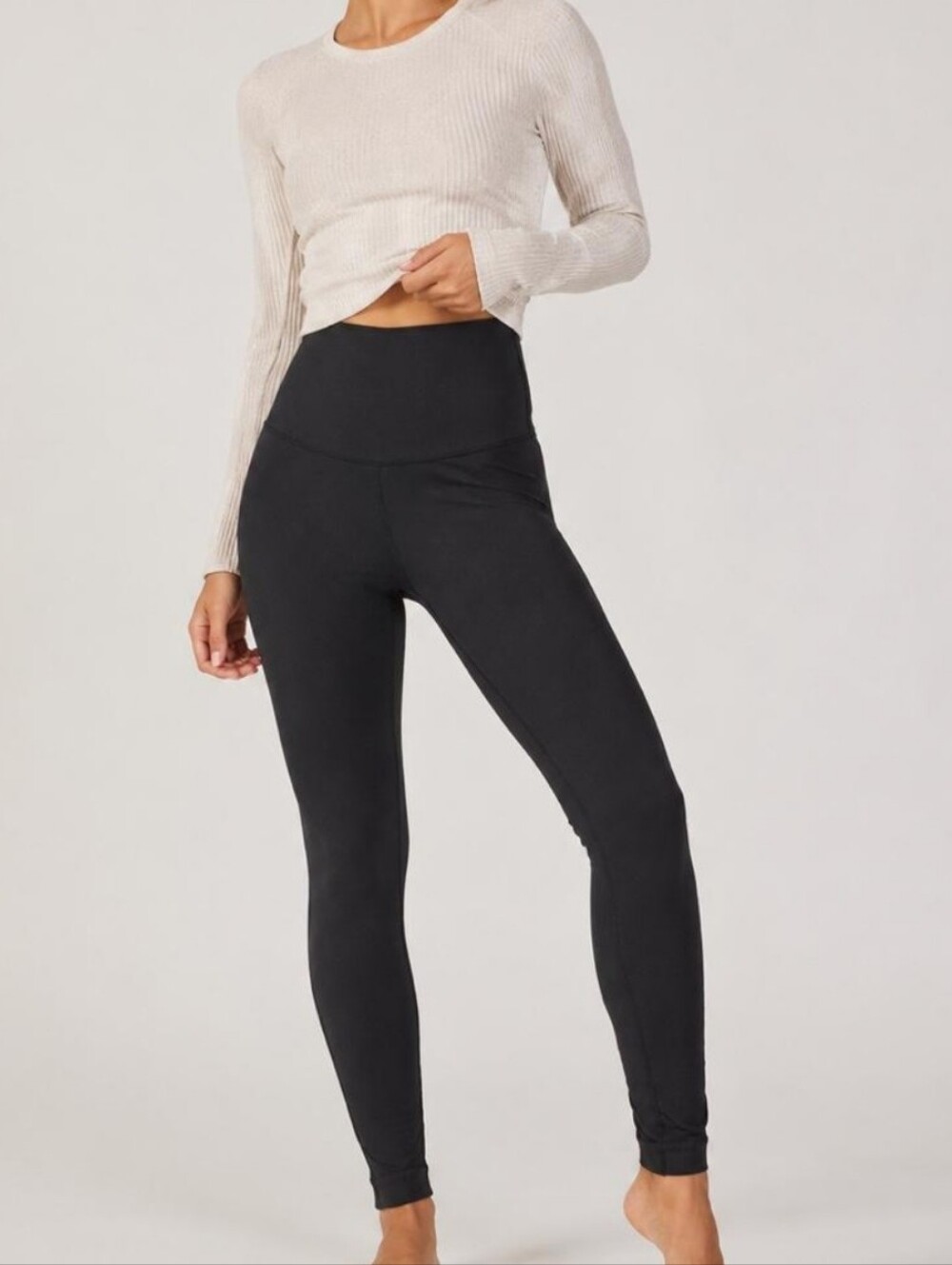 Spanx Tummy Control High-Waist Black Women's Leggings s - Slim Fit Sz XL